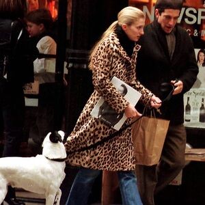 Like new! leopard print faux fur coat M